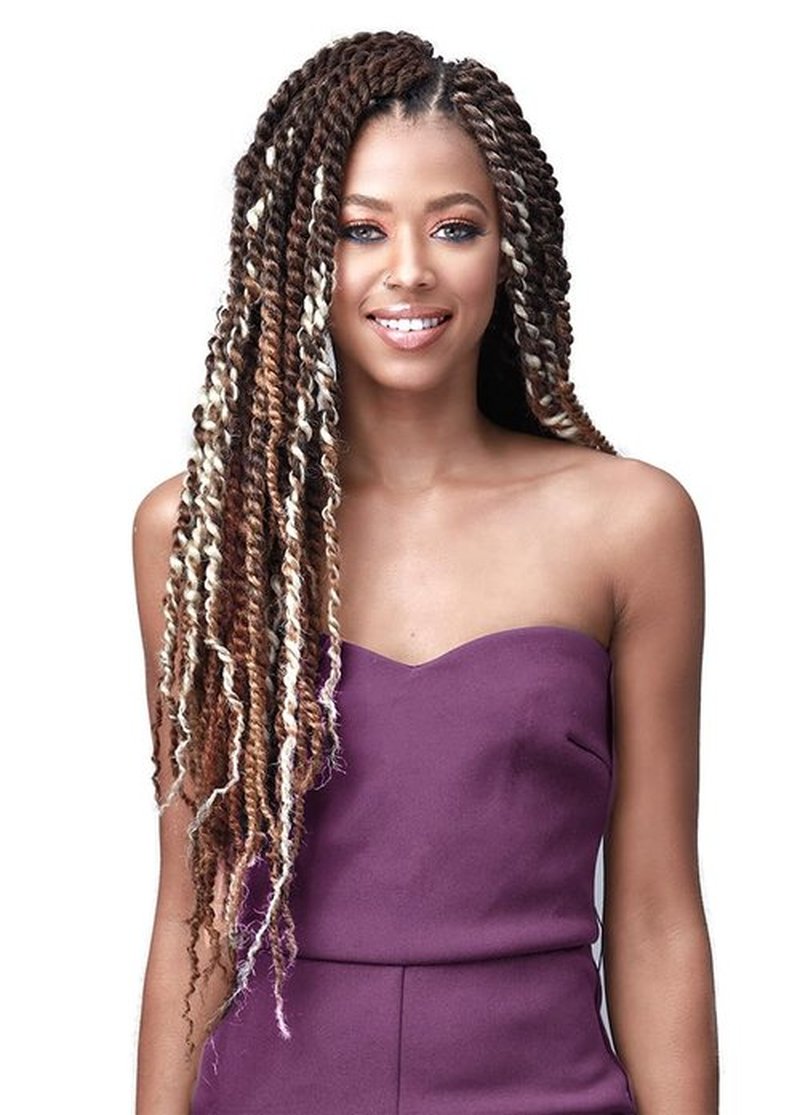 Bobbi Boss Loc and Twist Feather Tip Braid 3X JAMAICA BRAID 24" (5 Pack, 2)