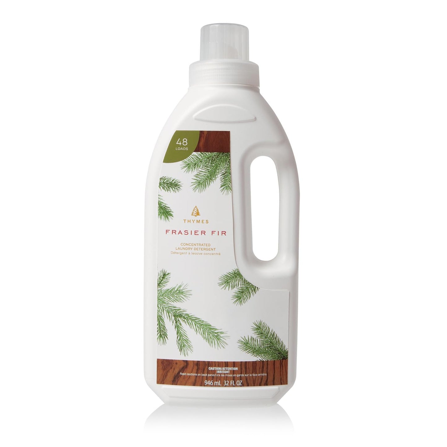 Thymes Laundry Detergent, Pure and Natural, Comes in Size of 32 Fl Oz, Frasier Fir Scent