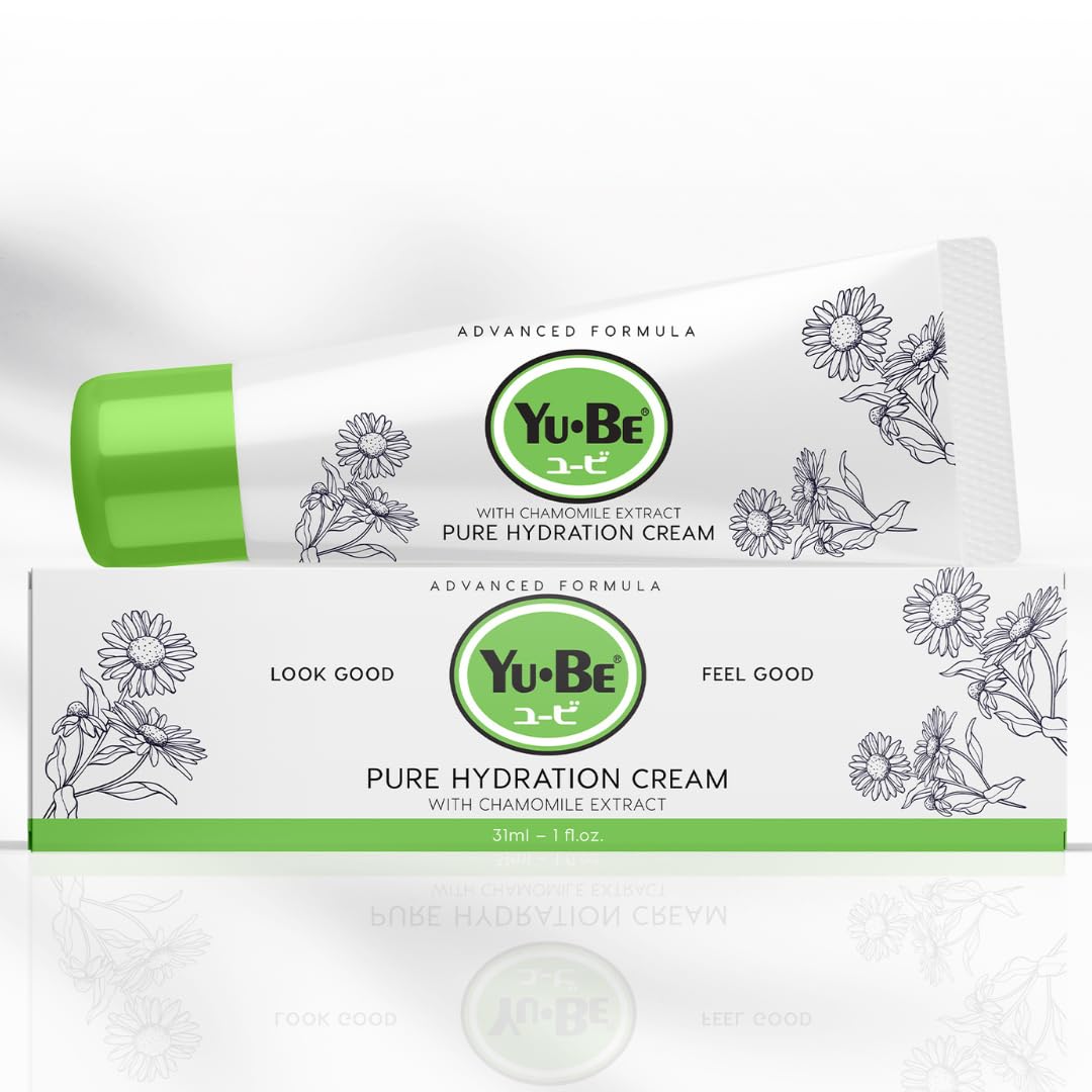 Yu-Be Ultra Hydration Trio | Japanese Skincare | Moisturizer Set with Yuzu Pure Hydration, Advanced Formula Fragrance Free Cream, & Moisturizing Skin Cream | Vegan Sensitive Skin-Safe