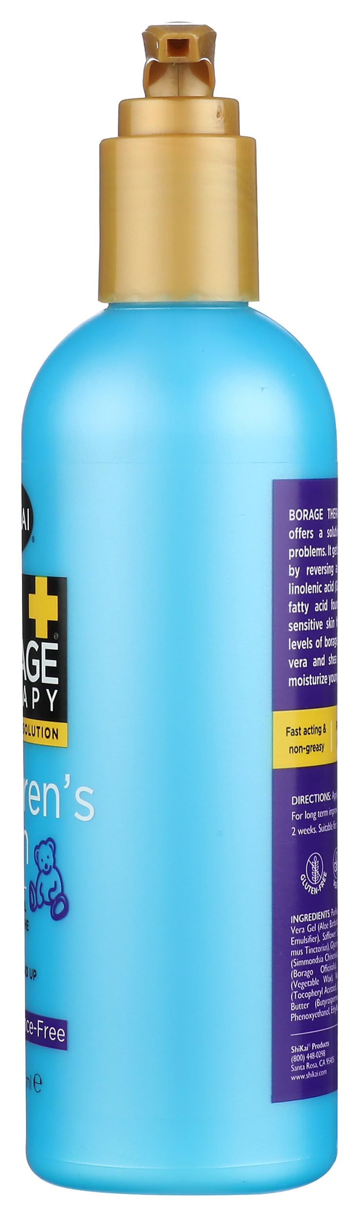 Shikai Borage Dry Skin Therapy Natural Formula Lotion for Childrens - 8 Oz
