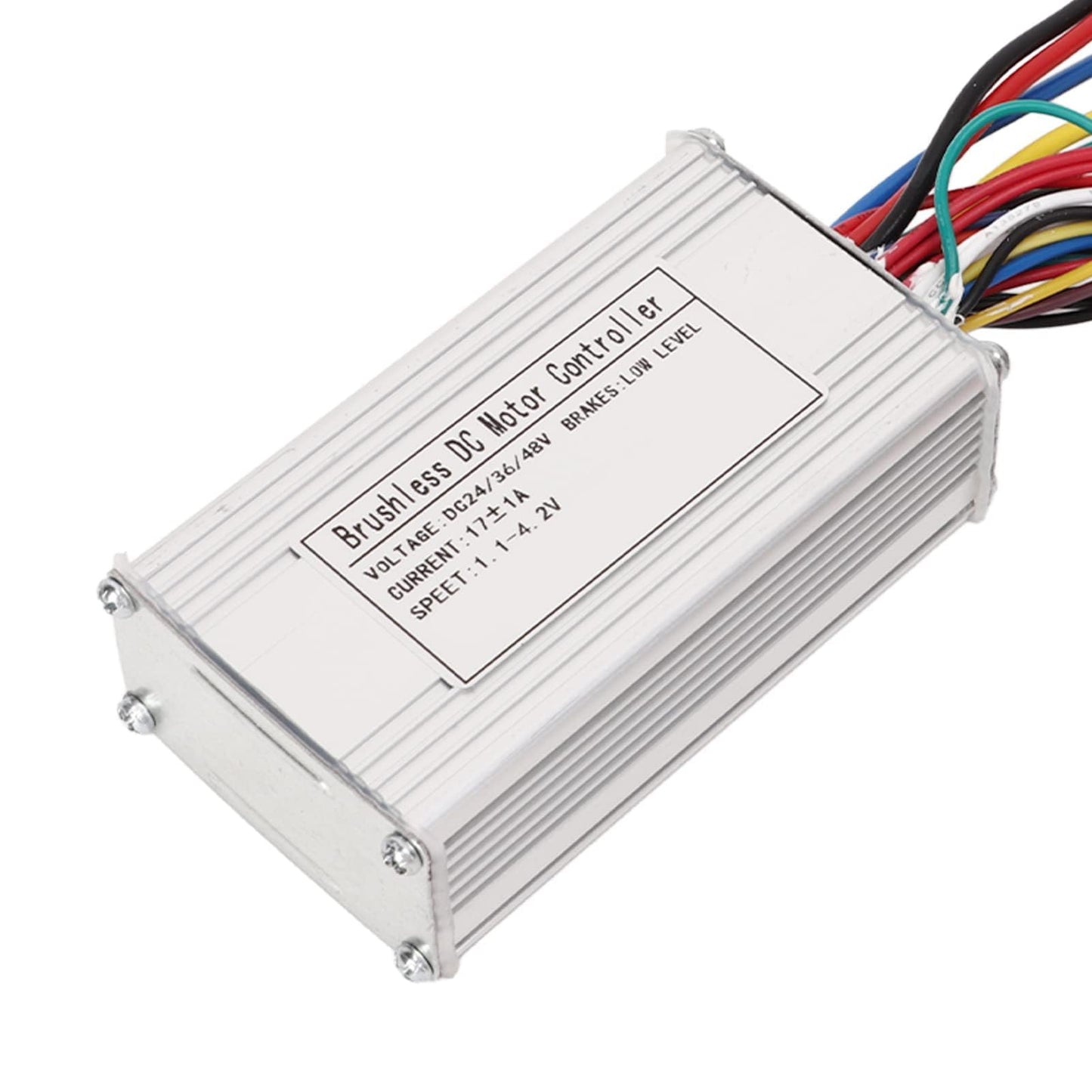 equlup 24V 36V 48V 3 Mode SineWave Controller, 17A Brushless DC Motor Controller Aluminum Alloy Scooter Brushless Controller Kit for Electric Bikes