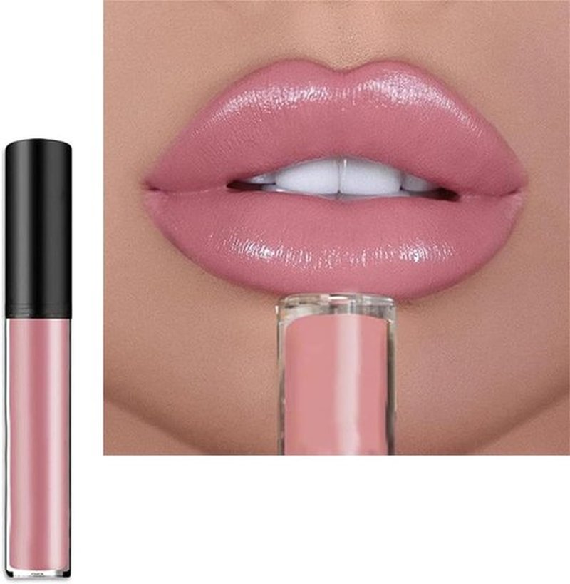 JUDUNA Upgrade 12 Color Cream Lip Gloss, Long-Lasting Moisturizing Velvet Lip Lipstick, Non-Stick to Cup, Non-Fading, Waterproof, Hydrating Lip Tint Natural Jelly Lipstick (03#, 6 ML)