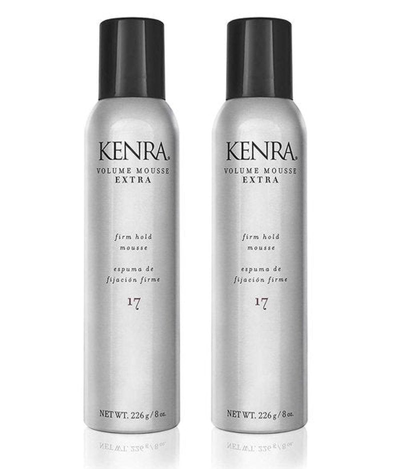 Kenra Volume Mousse Extra 17 | Firm Hold Mousse | Alcohol Free | Non-drying, Non-flaking Lightweight Formula | Tames Frizz & Conditions |Thermal Protection up to 450F| All Hair Types | 8 oz (2-Pack)
