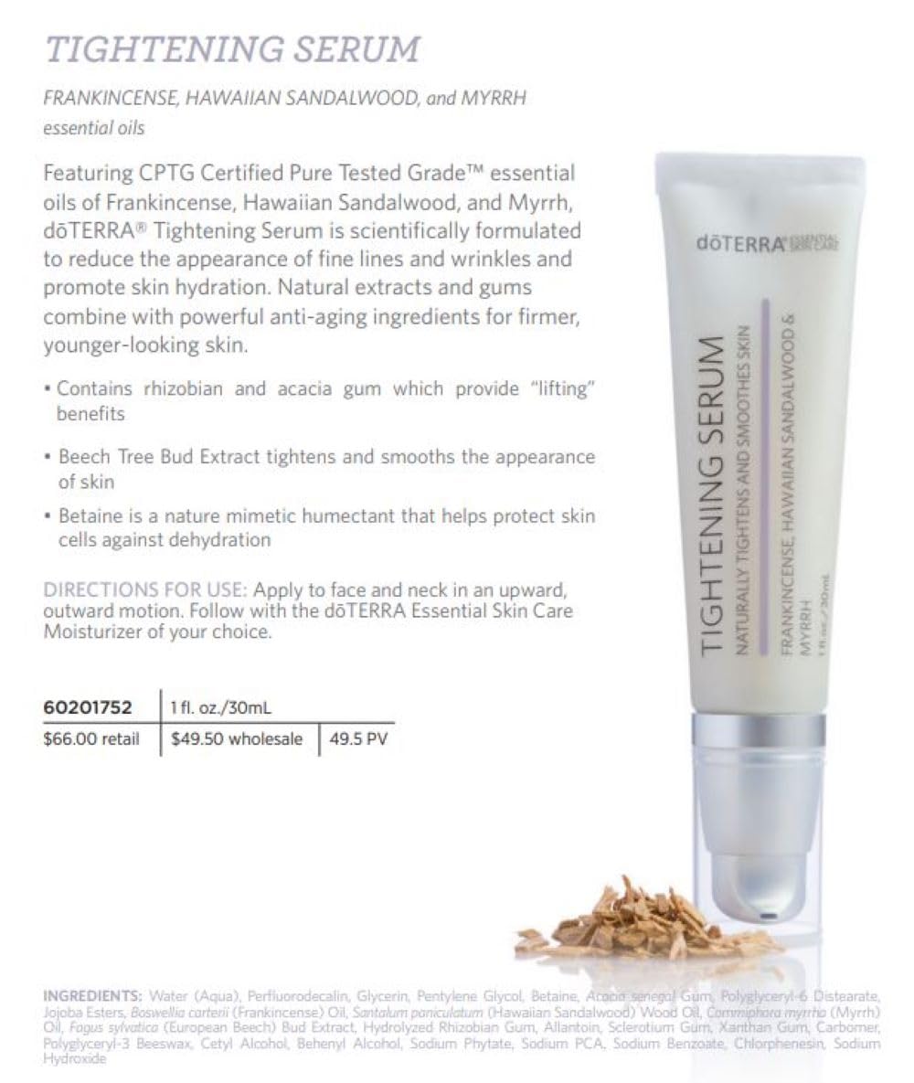 doTERRA - Tightening Serum - Essential Skin Care Collection - 1 fl oz