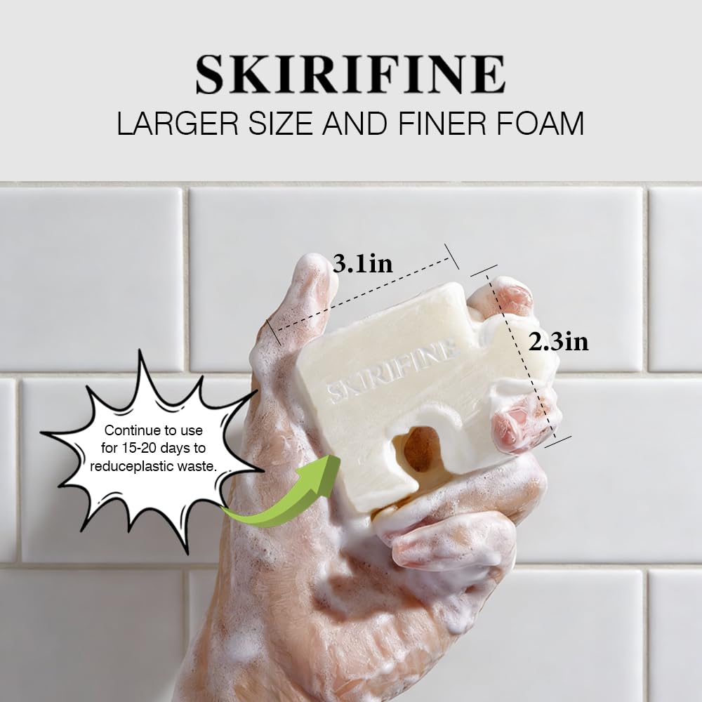 SKIRIFINE Puzzle Tea Tree Solid Shampoo Bar for Scalp Care, 3.5 oz