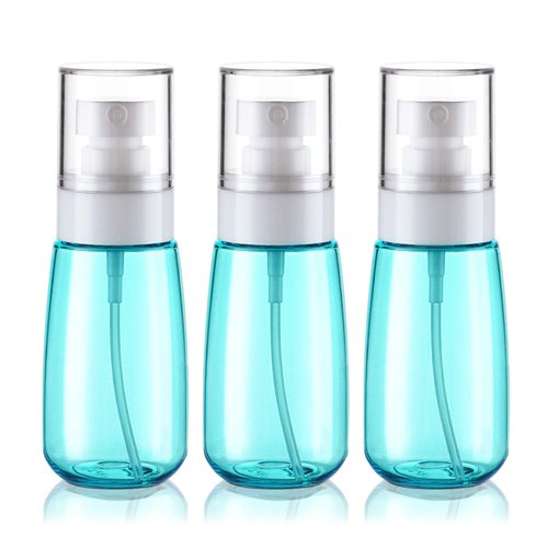 Cosywell Spray Bottle for Hair TSA Approved 2oz 60ml 3 Pack Leak Proof Travel Spray Bottle Empty Refillable Small Spray Bottles for Perfume Essential Oils Toners Rose Water Cosmetics (3Green)