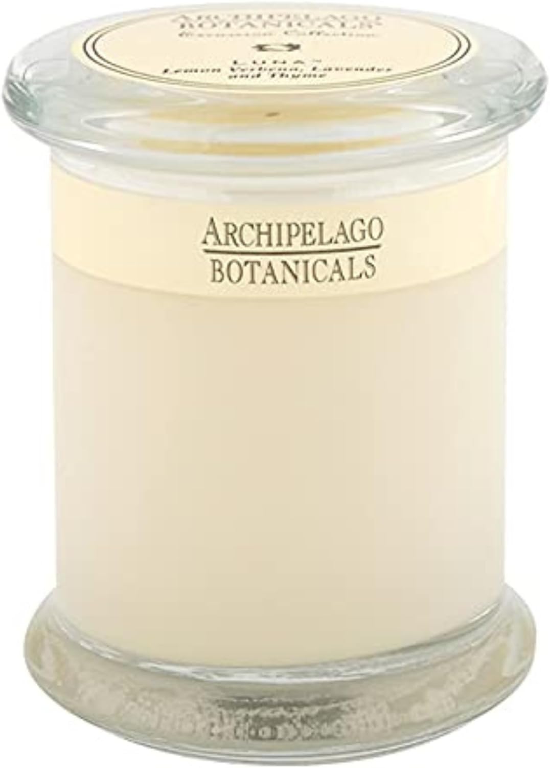 Archipelago Botanicals Kashmir Glass Jar Candle, Kashmir Vanilla, Orange Blossom and Sandalwood Scent, Lead-Free Candle Wicks, Burns Approx. 60 Hours (8.6 oz)