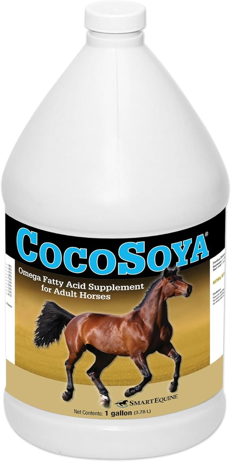 CocoSoya Oil for Horses - Nourishing Skin & Coat Care | Soybean & Coconut Oil Blend | 1 Gallon