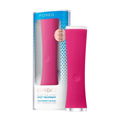 Foreo ESPADA 2 LED Light Device - Blemish Treatment Skincare Device - Medical-grade Silicone - Scar Treatment for Face - Pimple & Blemish Removal - FDA cleared - Fuchsia