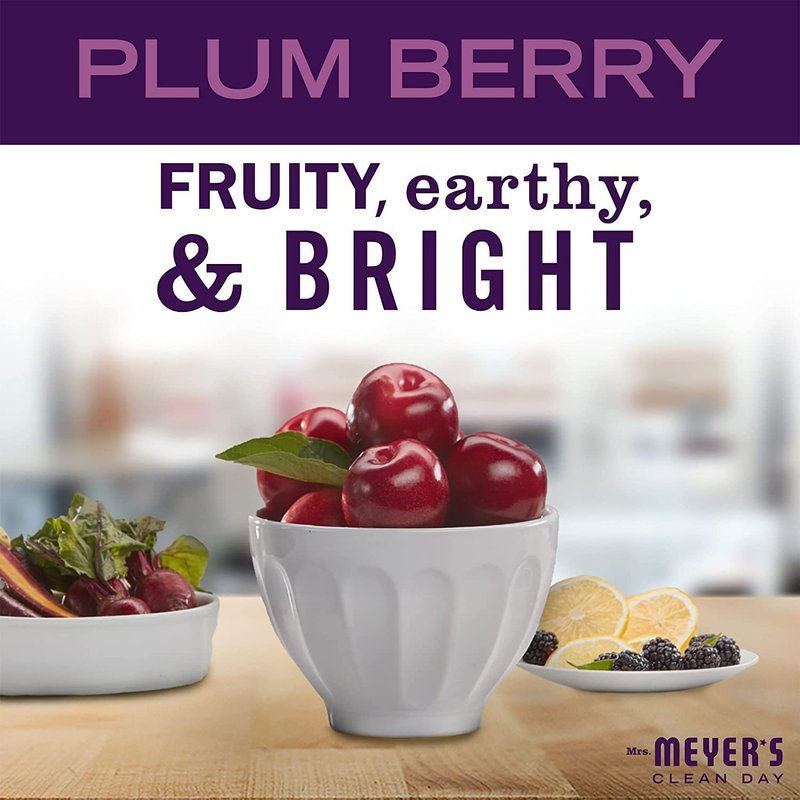 Mrs. Meyer's Clean Day Plum Berry Hand Soap Refill - 33 Fl Oz | Pack of 4