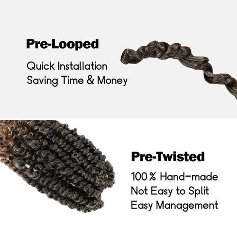 WUDAS Long Passion Twist Hair 30 Inch Pre-twisted Passion Twists Crochet Hair Ombre Honey Blonde Pre-looped Synthetic Crochet Braids (7 Packs,T27)