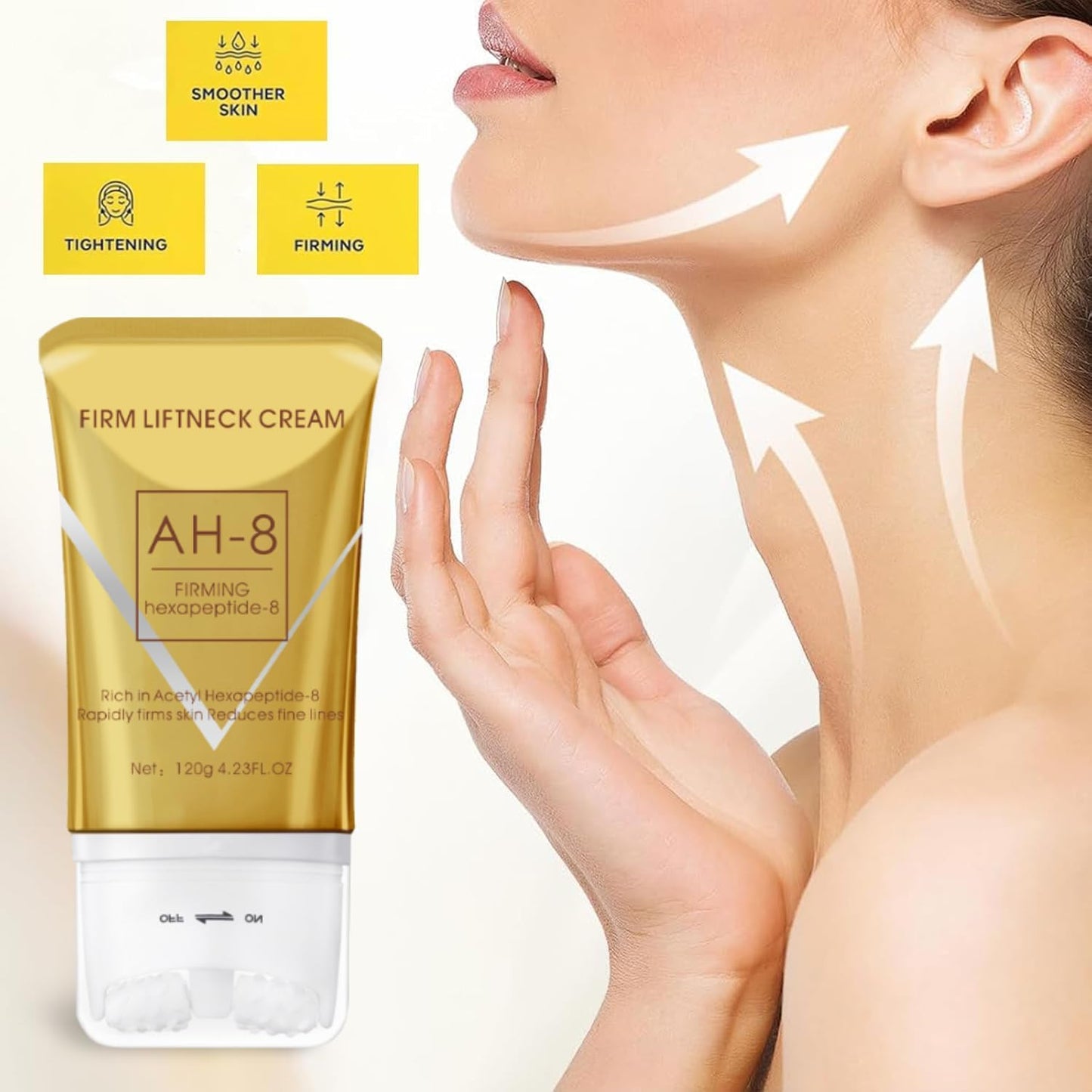 Alhgpua AH-8 Firming Neck Cream for Crepey Skin Body Care Comfort, Moisturizing, Contains Hexapeptide, Tightening Lotions Cosmetic Skin Care Skin Repair for Both Men and Women