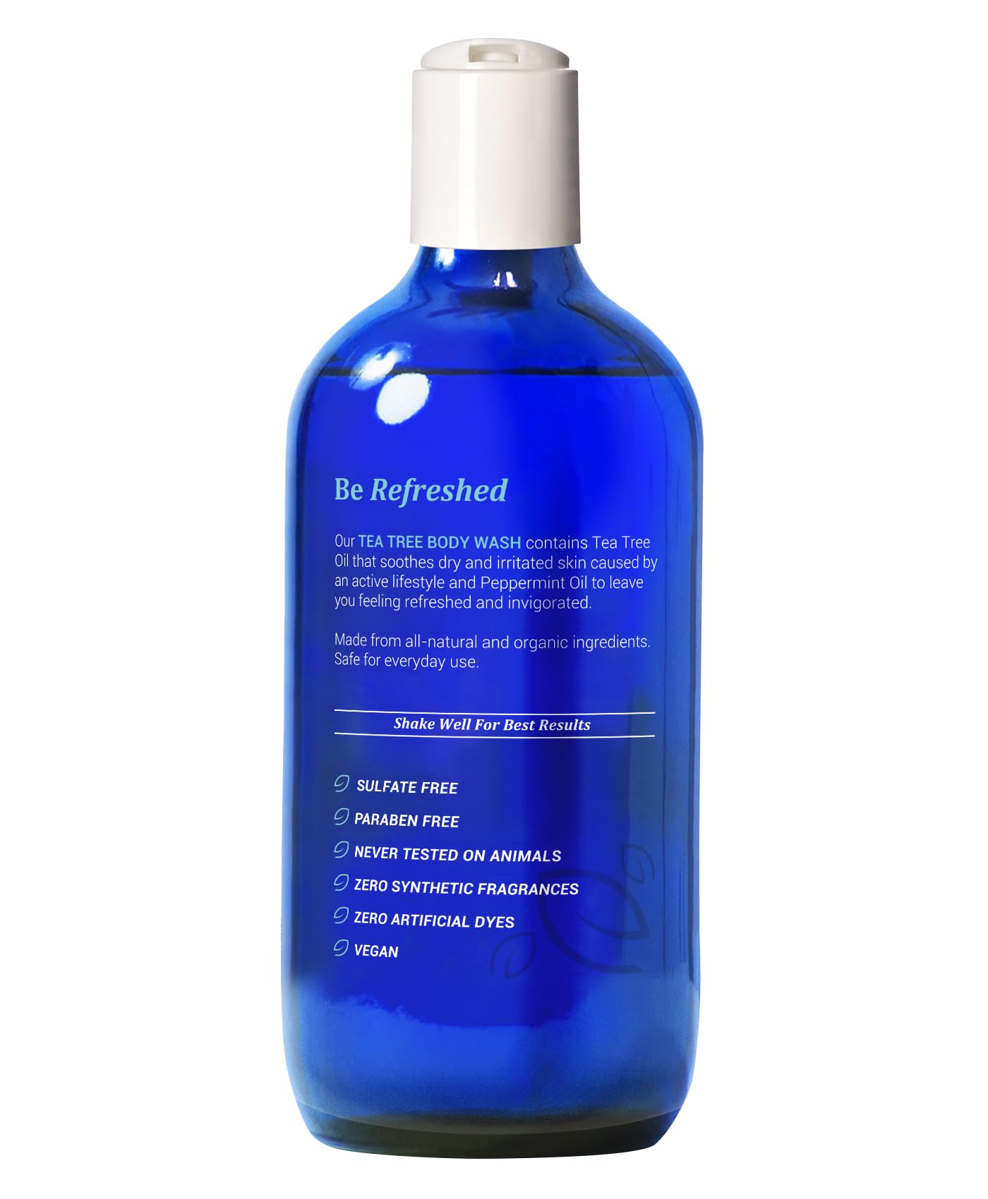 Certified Organic Tea Tree Body Wash by Be-One - Jock Itch - Athletes Foot - Ringworm - Acne - Eczema - Vegan - For Men & Women - Paraben & Sulfate Free - Sensitive - Natural - MADE IN USA