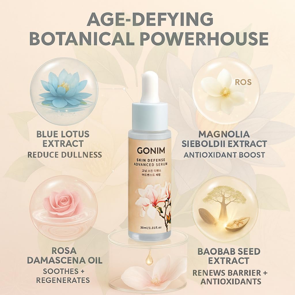 GONIM Face Serum Moisturizer Korean Skin Care, Skin Barrier Repair, Ultra Hydrating Serum, Barrier Repair Face Moisturizer for Women, Korean Skincare Gifts for Women for All Skin1.01 fl.oz x 2
