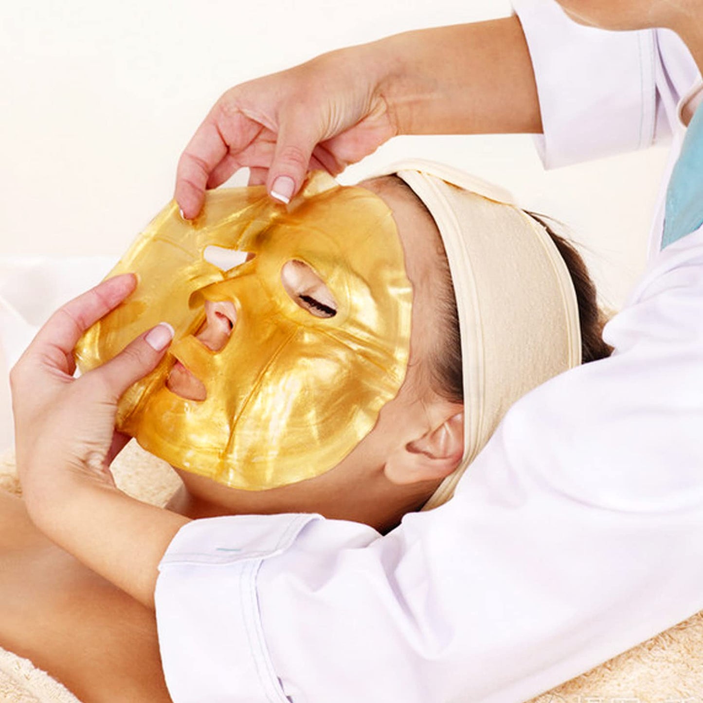 Adofect 12 Pack 24K Gold Gel Facial Masks Skincare Set, Collagen Crystal Sheet Patch for Anti Aging, Puffiness, Anti Wrinkle, Moisturizing, Deep Tissue Rejuvenation and Hydrates Skin