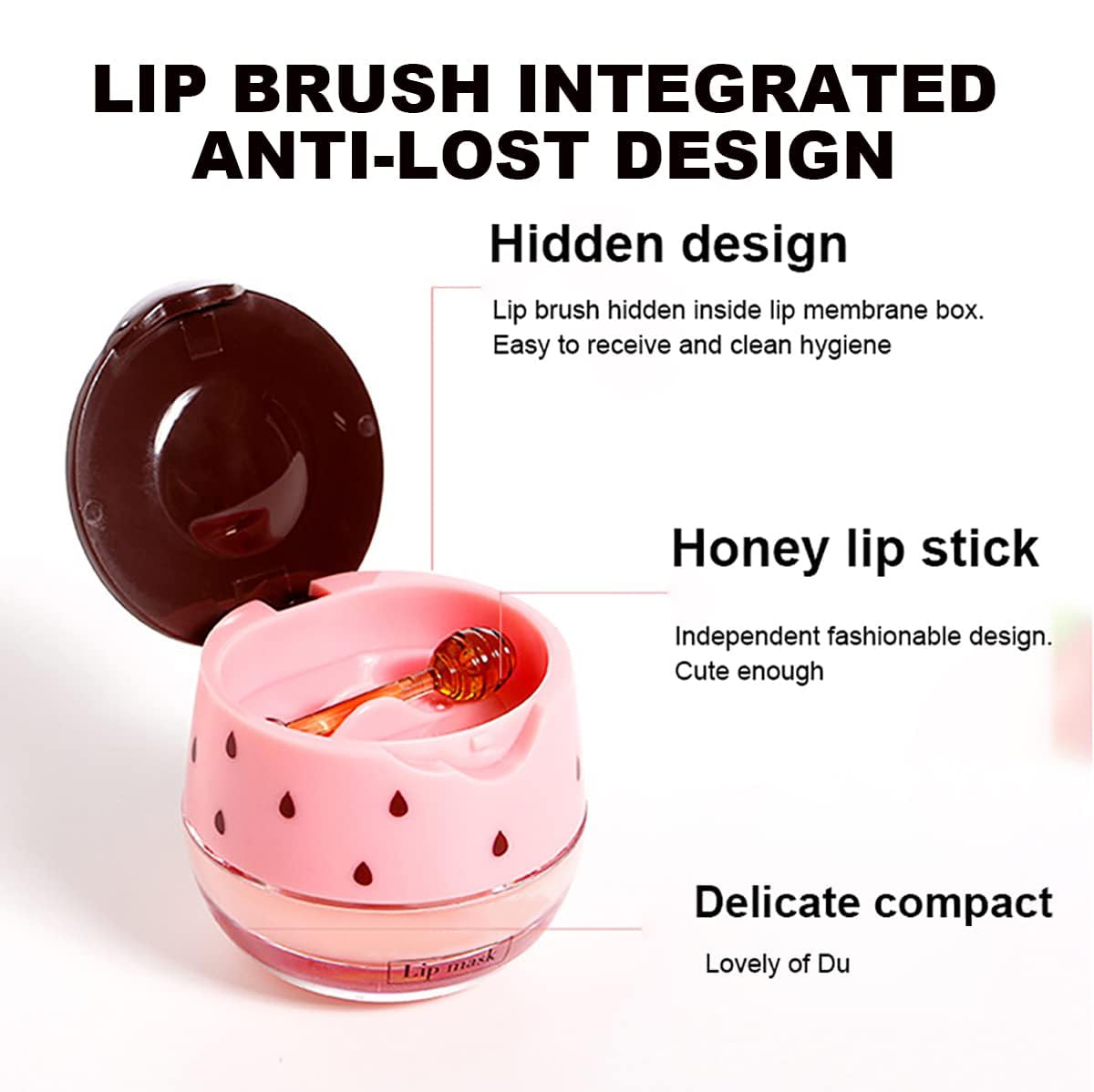 FYEBOO Fruit Lip Mask Set with Honey & Vitamin E, Moisturizing Overnight Treatment, Effective Reduces Lip Lines Prevention Dry and Cracked (6 Flavors)