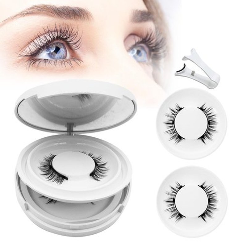 Magnetic Eyelashes with Applicator,Krafty Magnetic Eyelashes,Magnetic Eyelashes,Magnetic Eyelashes Natural Look（2 Pair Ntural）