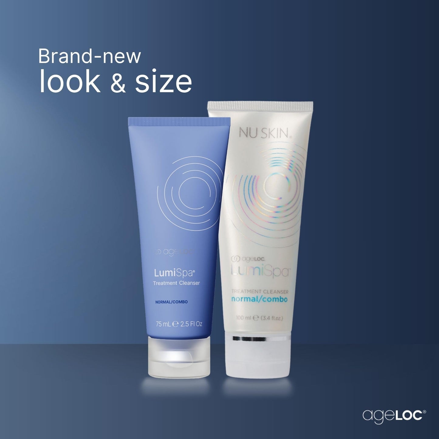 Nu Skin ageLOC LumiSpa Treatment Cleanser | Normal/Combo Skin | 2 Pack | Promotes Smooth, Refreshed Skin | Enhanced LumiSpa Performance | Infused with ageLOC Technology | 2.5 fl oz