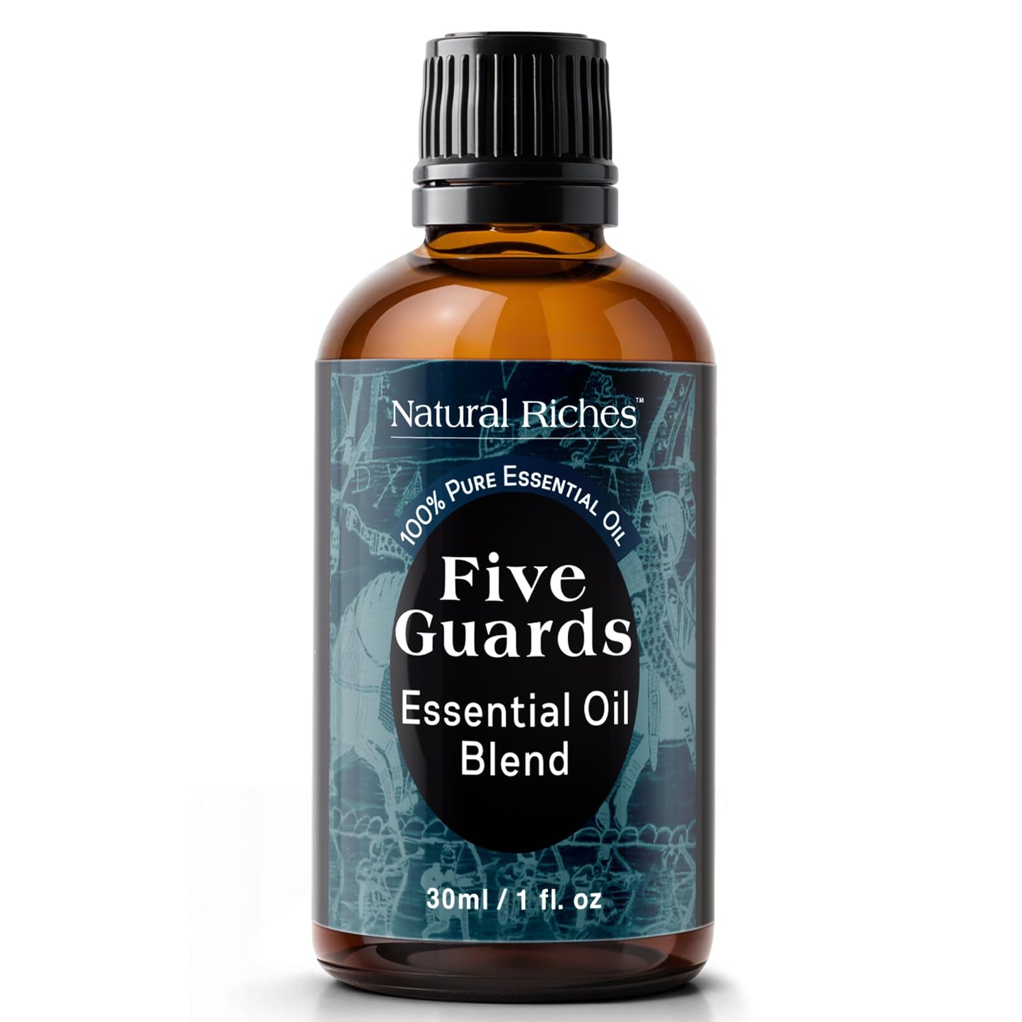 Natural Riches Five Guards Essential Oil Blend for Health Shield Aromatherapy with Clove Cinnamon Lemon Rosemary Eucalyptus Oil - 30ml