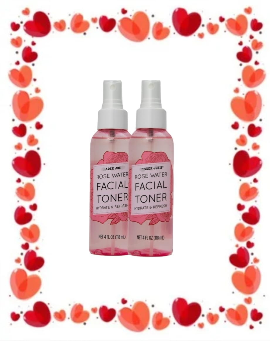 Rose Water Facial Toner Hydrate and Refresh 2 Bottles