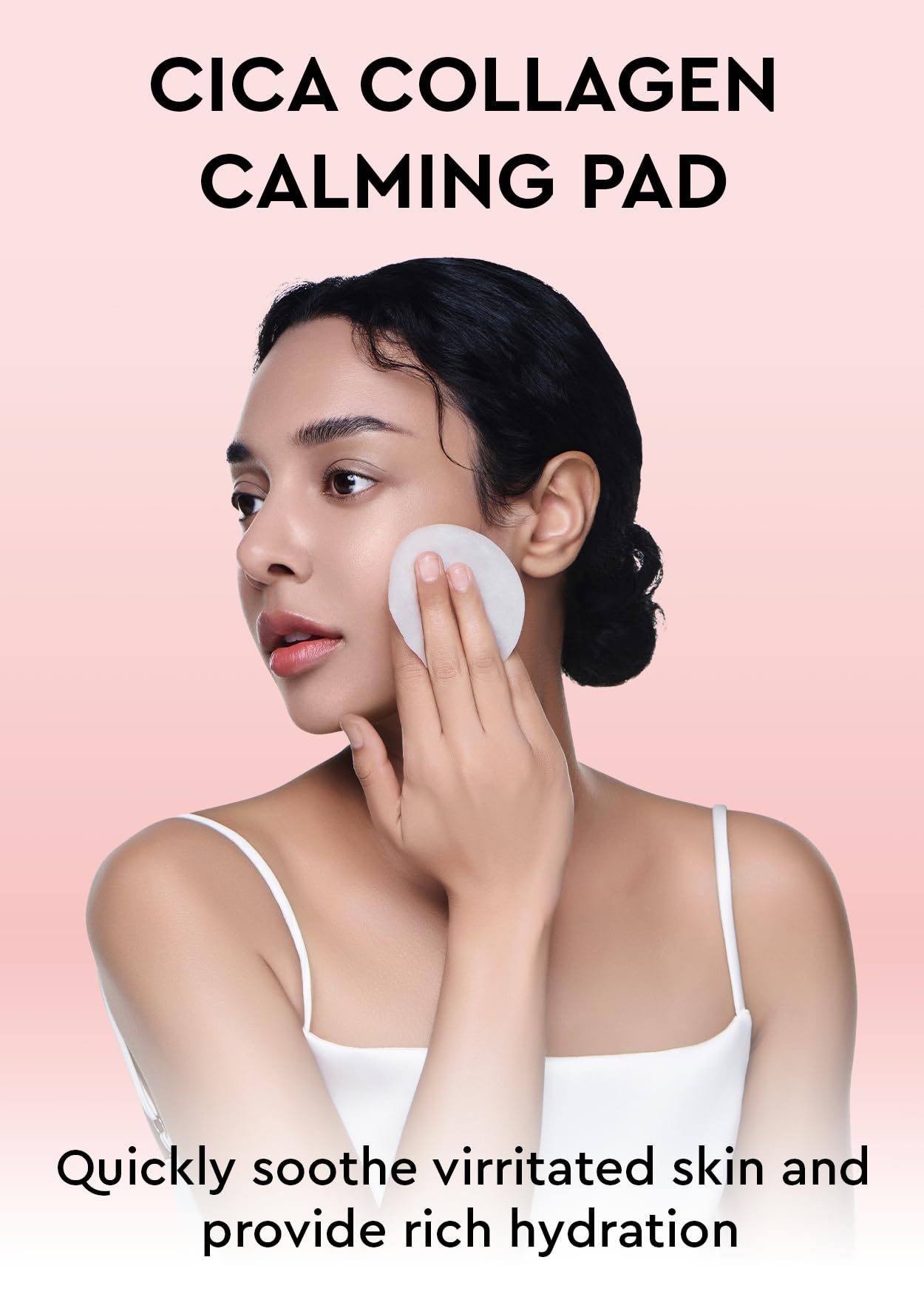 bewants Face Cleansing Pads, Cica Collagen for Soothing & Moisturizing Skin – Travel Kit with Centella Asiatica & Triple Hyaluronic Acid, 50 Pads