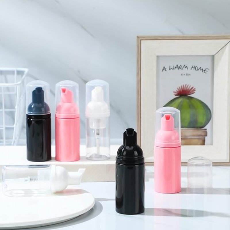 24 Pcs Foam Pump Bottles 1 Oz/ 30 ml Travel Soap Bottle Plastic Mini Empty Dispenser Foaming Bottles for Refillable Hand Sanitizer Lash Shampoo Bottles
