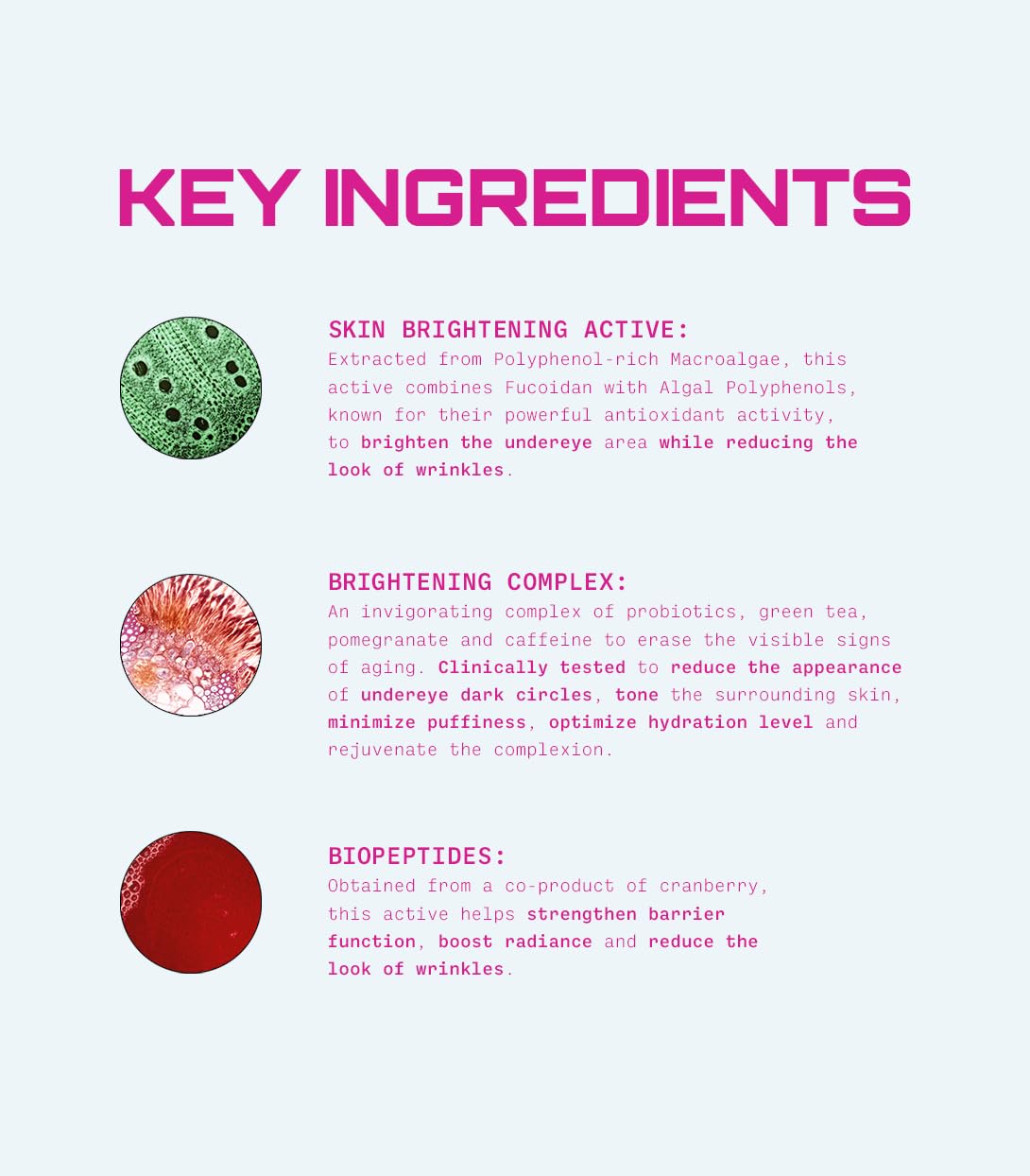 MAKE Beauty Hydrating Under Eye Cream for Dark Circles, Puffiness and Wrinkles. Illuminating Formula, Firming Eye Moisturizer Treatment with Anti-Aging Effect - Orbital Balm
