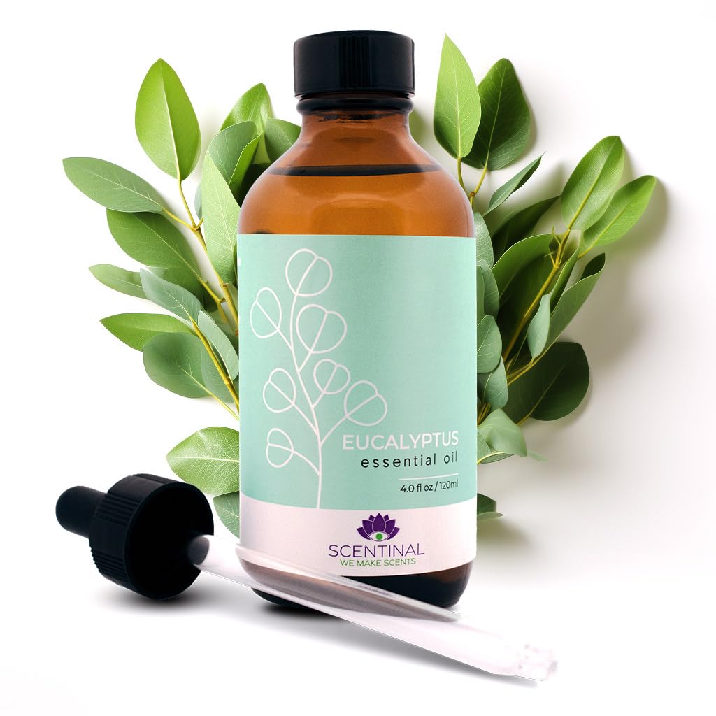 Scentinal Premium Essential Oil - 100% Pure, Natural & Authentic - Extra Large 4oz Bottle (120ml) with Eyedropper - Refreshing Aromatherapy Experience (4 oz / 120ml, Variety Pack)