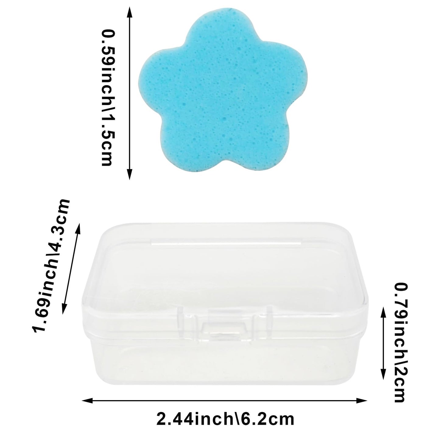 Capiant 2000 Sheets Milk Scented Paper Soap for Travel, Portable Hand Washing Sheets, Mini Fresh Petal Soap with 2 Storage Boxes (Blue)