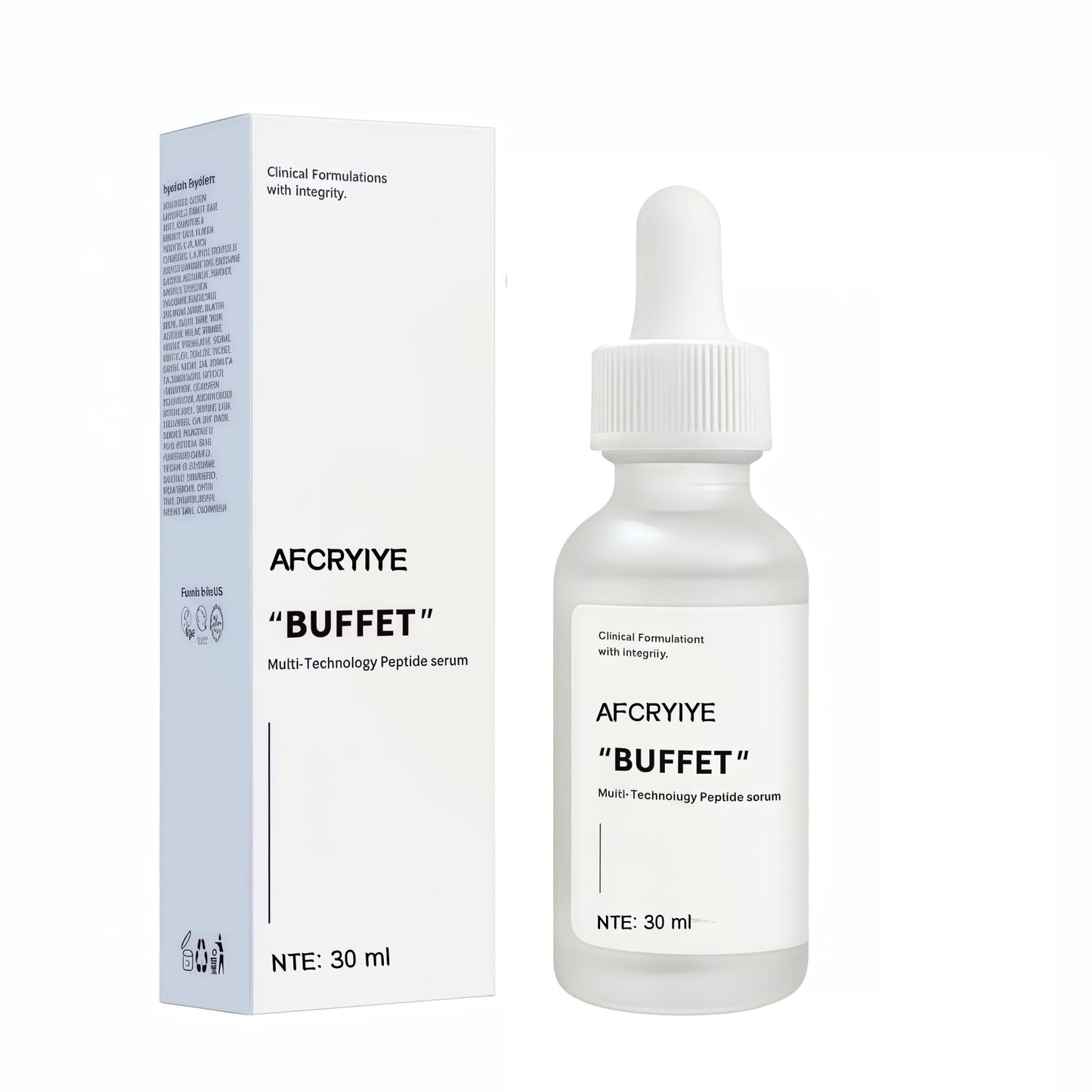Peptides Serum For Face "Buffet" + Copper Peptides ， Reduce Skin wrinkles, Improve Skin Anti-aging,Moisturizing Peptide Serum, For Reduces Wrinkles And Fine Lines (1, 1PC)