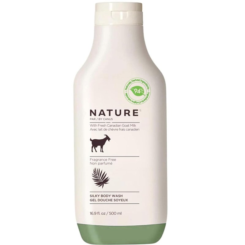 Goat Milk Body Wash - Fragrance Free Natural Cleanser for All Skin Types | 16.9 Fl Oz
