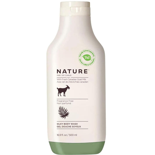 Goat Milk Body Wash - Fragrance Free Natural Cleanser for All Skin Types | 16.9 Fl Oz