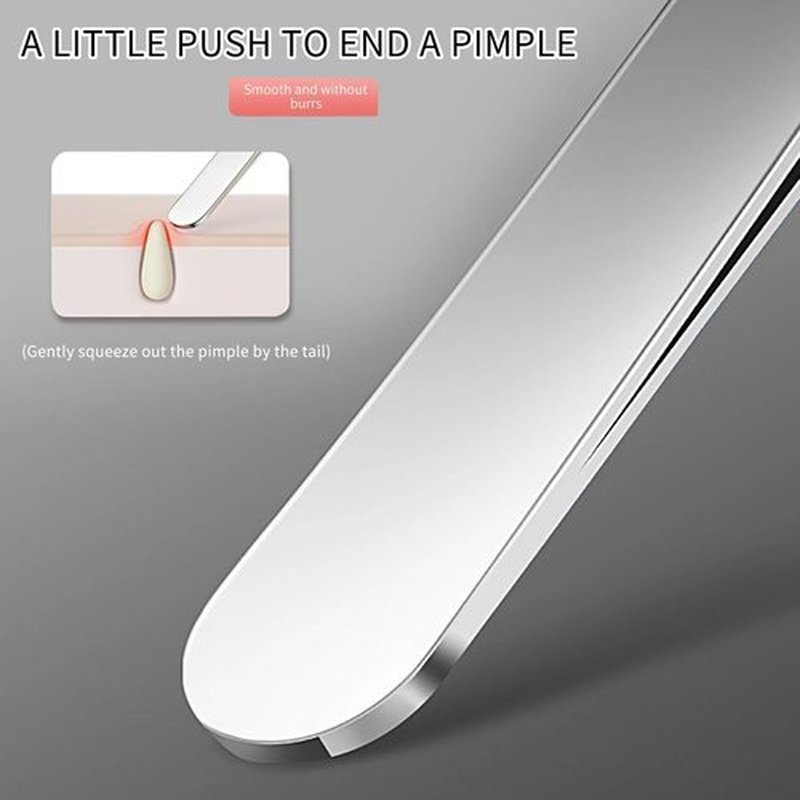 WSYUB Professional Blackhead Tweezers,High Hard Stainless Steel Blackhead Remover Tweezers, Precision Pimple Popper Tool Kit, Blackhead Extractor