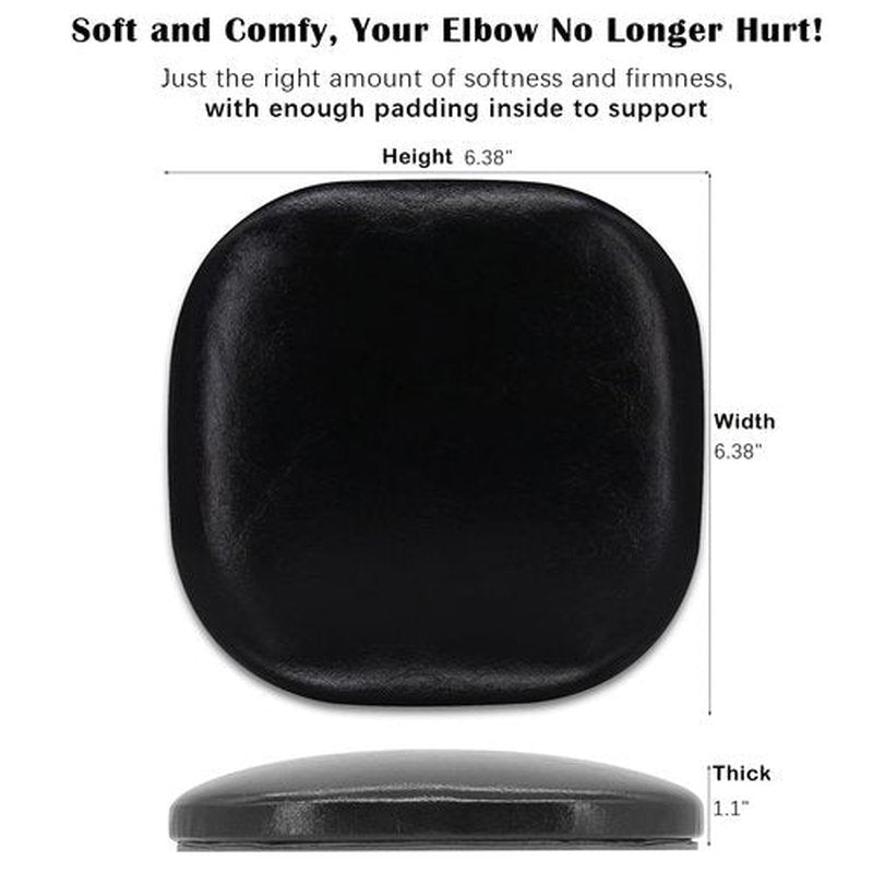 Elbow Rest for Nail Tech, Soft Elbow Nail Arm Rest Microfiber Leather Elbow Nail Hand Rest Cushion Non-Slip, Black