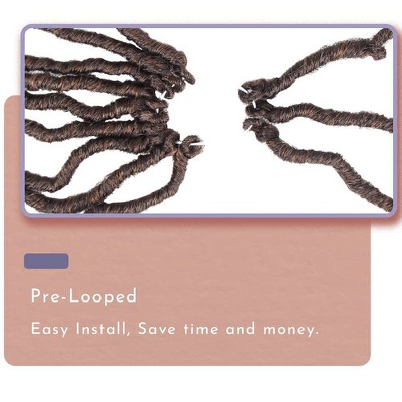 BOHOBABE Faux Locs Crochet Hair 18 Inch, Boho Soft Crochet Locs with Curly Ends, Long Bohemian Goddess Locs Crochet Braids for Black Women (6 Packs, T30)