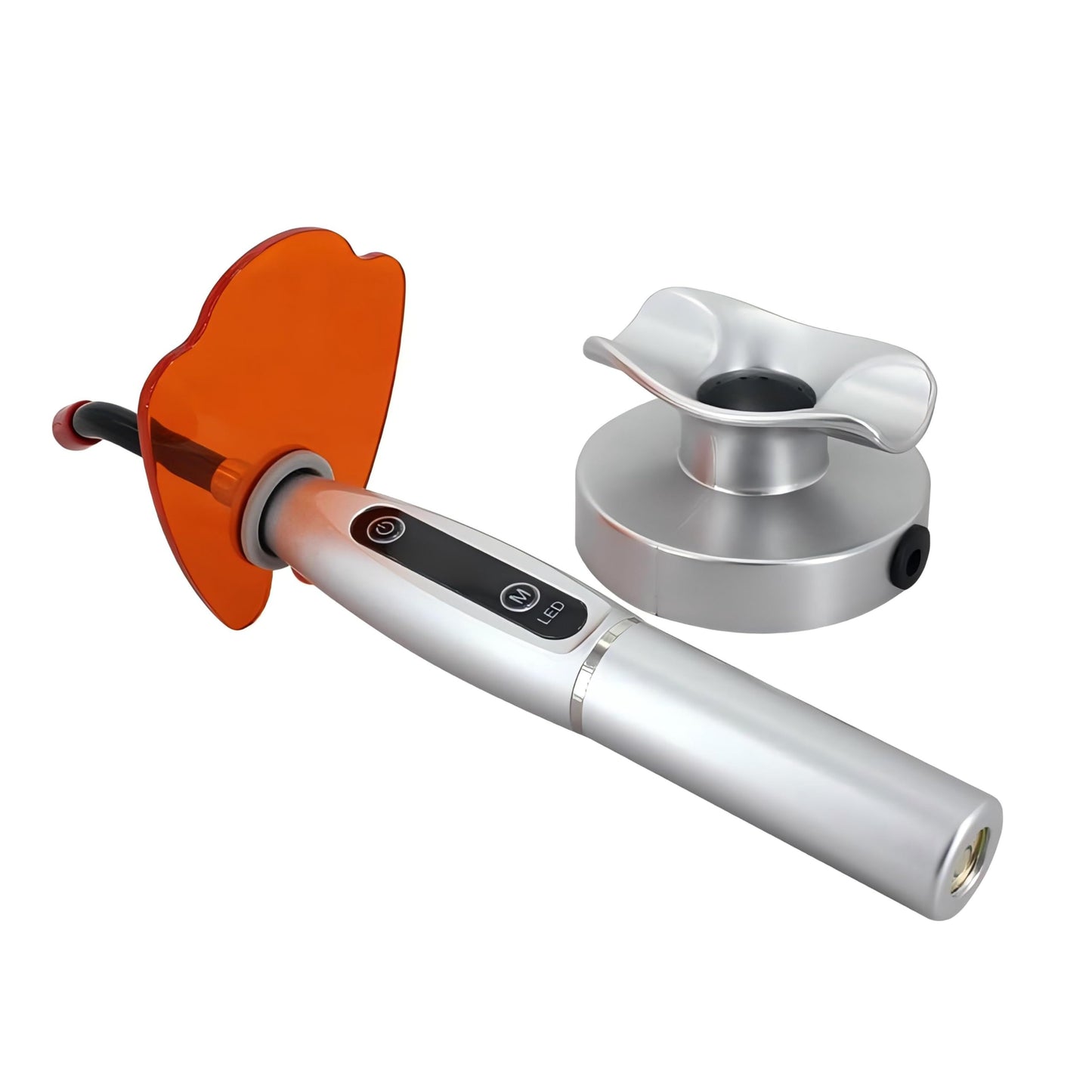 Handheld UV Light with Stand, Mini Portable Cordless Lamp with LCD Display, Eye-Protective Cover, White JU-K1-836545