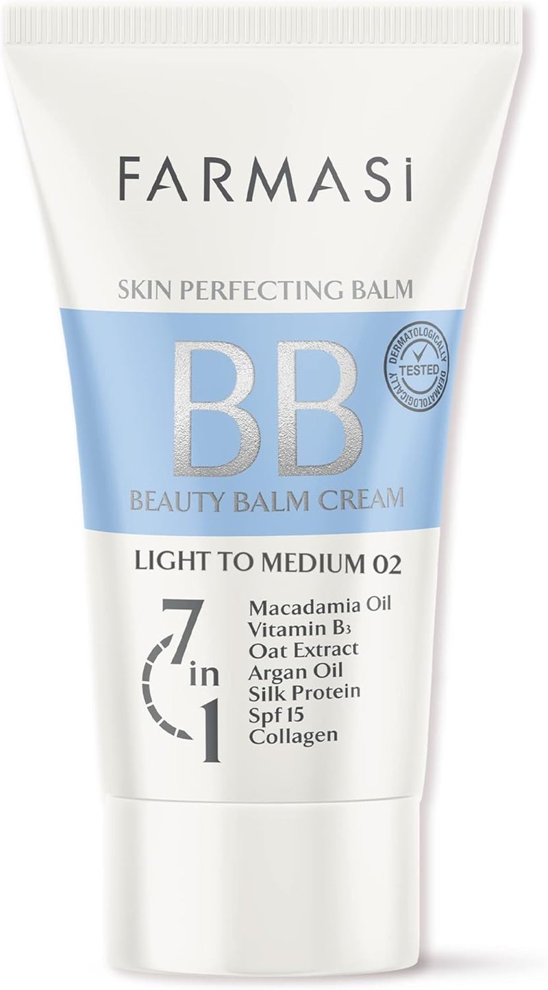 BB Cream Beauty Balm - Full-Coverage Foundation & Concealer for All Skin Types | 1.7 fl. oz. (Light to Medium)