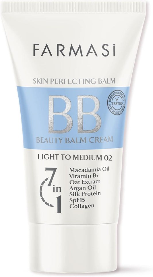 BB Cream Beauty Balm - Full-Coverage Foundation & Concealer for All Skin Types | 1.7 fl. oz. (Light to Medium)