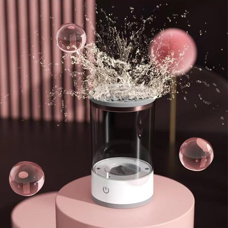 The Cozy Luna Brush Cleaner for All Makeup Brush, 9000 RPM Beauty Swirl Cosmetic Brush Cleaner, Automatic Electric Makeup Brush Cleaner, IP65 Waterproof, Your Makeup Brush Game Changer (Mixed*2PCS)