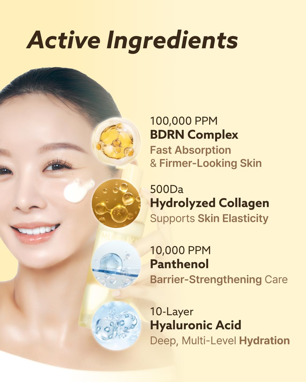 MUMUKI Honey Banana BDRN Bubble Mask | Hydrating & Exfoliating Skin Booster Toner with Plant PDRN, Panthenol & Hyaluronic Acid | Korean Skincare, 5.07 fl oz