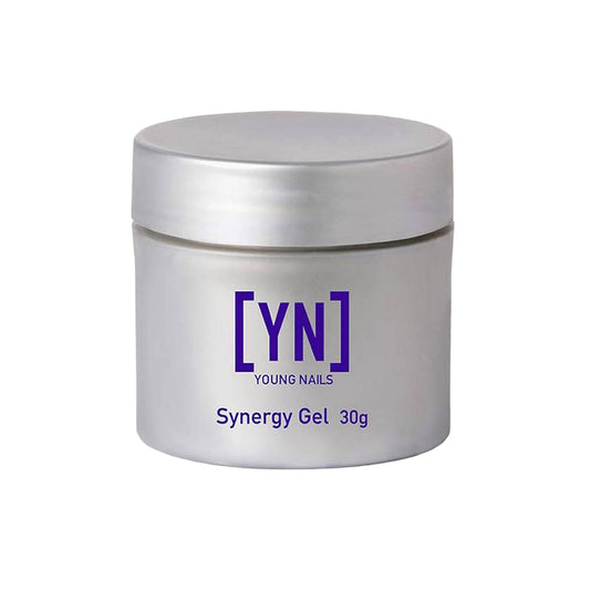 Young Nails Synergy Gel System, Building Gel - Hard Builder Gel, Superior Adhesion & Strength, Structured Nail Gel Builder - Build Gel, Clear, 15g