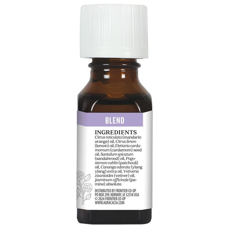 Aura Cacia Love Potion Essential Oil Blend | Romantic Aromatherapy with Jasmine, Ylang-Ylang, Sandalwood, Patchouli, Mandarin, Lemon, Cardamom, Vetiver | 0.5 Fl Oz (Pack of 1)