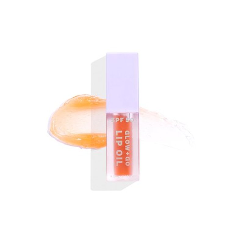 Naked Sundays SPF 50 Glow & Go Lip Oil - SPF Lip Oil, Moisturizes and Protects Lips, 4.5ml in Salted Caramel
