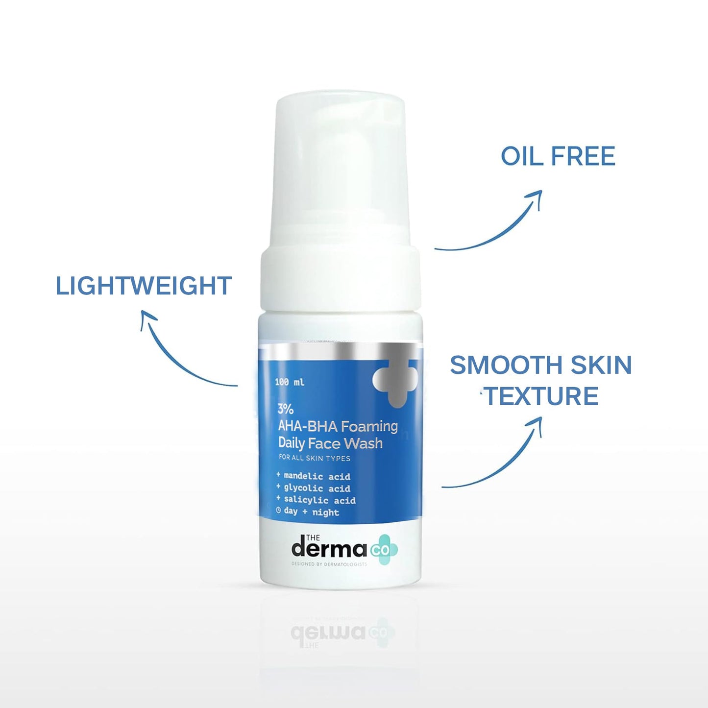 The Derma Co 3% AHA-BHA Foaming Face Wash, 100ml