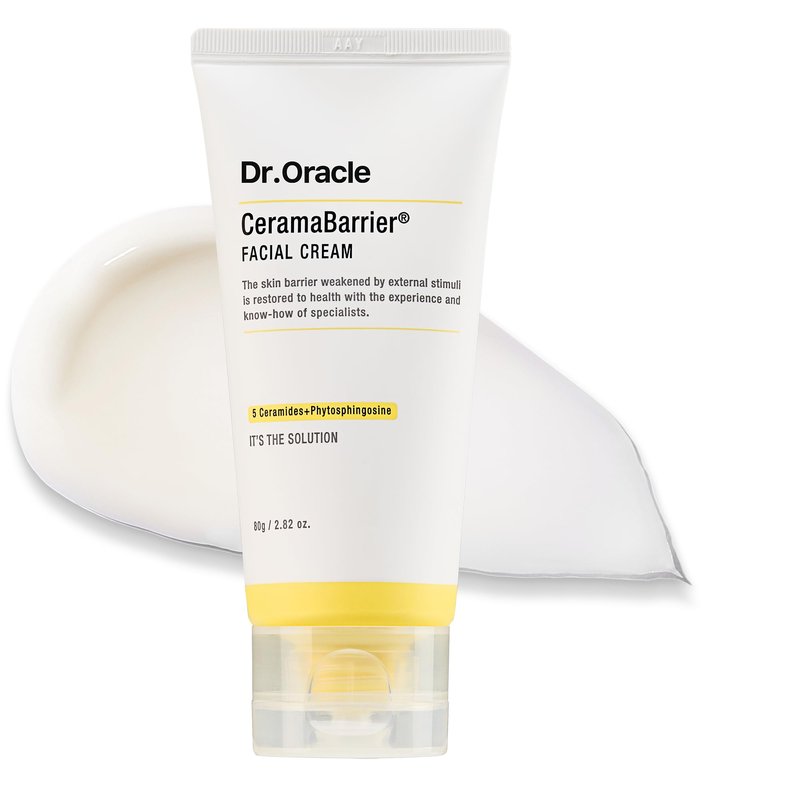 DR.ORACLE CeramaBarrier Facial Cream – Triple Lipid Barrier Support Moisturizer with Ceramides, Cholesterol & Fatty Acids for Dry & Sensitive Skin, Korean Skincare, 2.82 fl oz