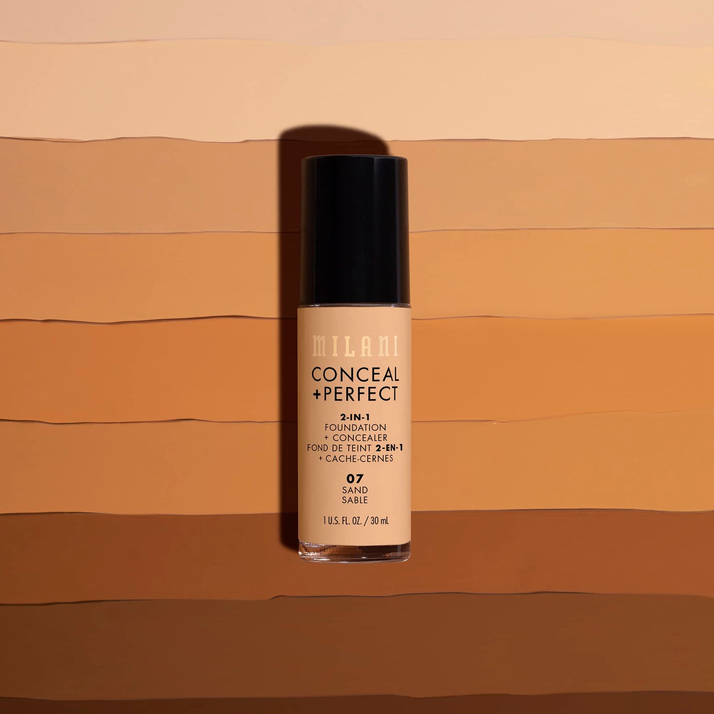 Milani Conceal + Perfect 2-in-1 Foundation + Concealer for a Flawless Complexion, Under Eye Corrector, Cover Redness and Imperfections, Waterproof and Sweatproof - 01A-Creamy Nude