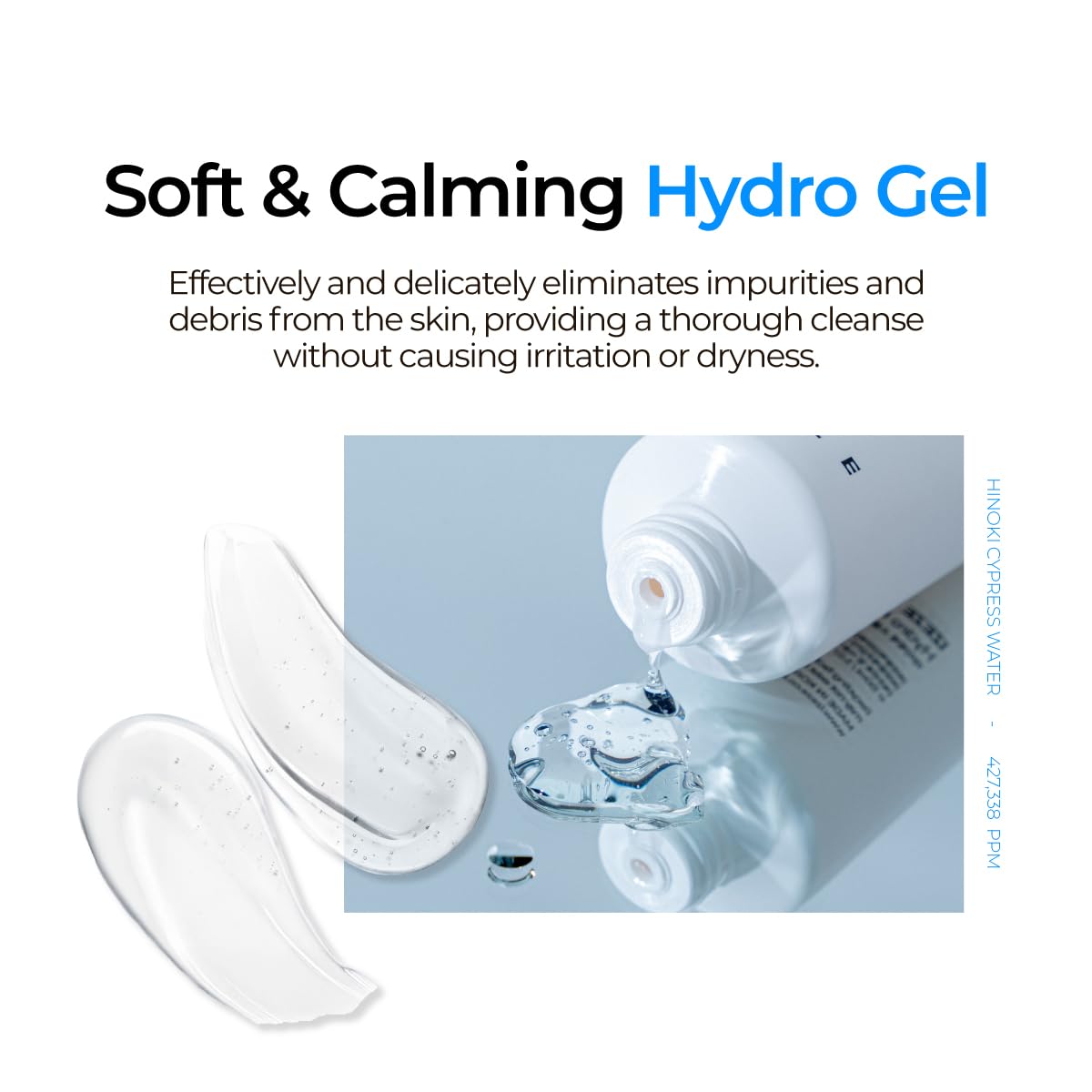 IZEZE Soul HCA Hydro 6.5 Gel Cleanser 5.07 fl.oz, 150 ml | Calamine, Mild Acidic, Gentle pH Foaming Wash, Fresh Moisturizer Facial Wash, Hyaluronic Acid Cleansing Gel, Korean Skincare