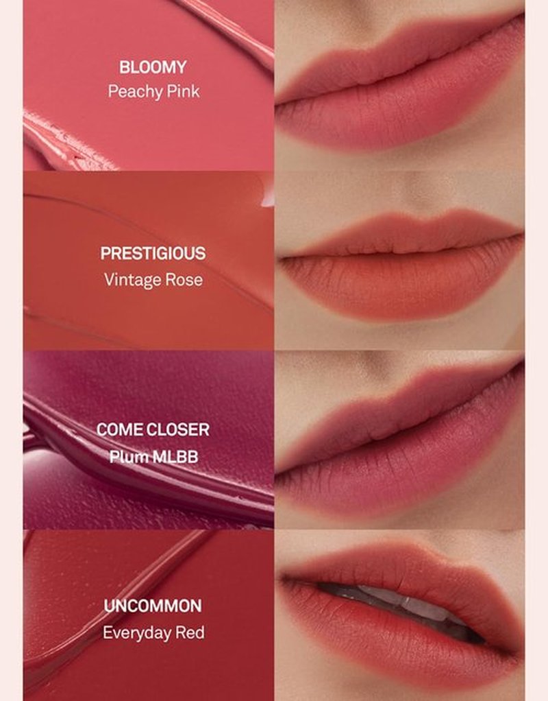 HINCE Slim-Fit Liquid Velvet Lip Tint - Vegan, Vibrant & Moisturizing, Neutral Blooming Colors - Airy Light Petal Touch, Fresh & Weightless Comfort, Transfer-Proof, No Dryness or Thickness (UNCOMMON)
