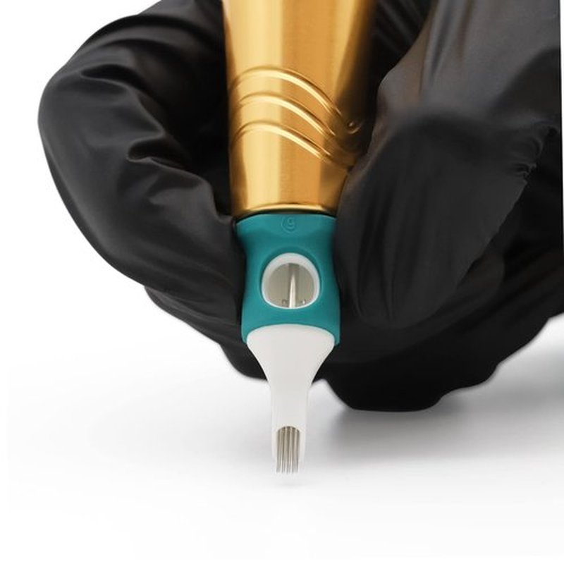 MO MOLONG Tattoo Cartridge Needles 20Pcs Professional MO Cartridges Membrane Tattoo Cartridges with Finger Ledge Curved Magnum 9 Diameter 0.35mm (1209RM)