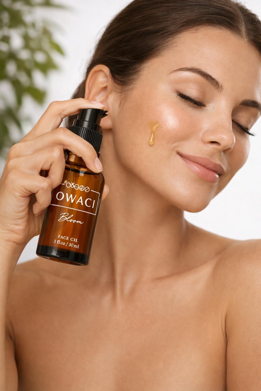 Owaci Natural Face Oil for Glowing Skin – Rosehip, Plum, Kukui & Pomegranate Botanical Facial Oil – Hydrating Anti-Aging Moisturizer for Dry, Sensitive & Oily Skin – 1 oz Bloom Face Oil - Natural